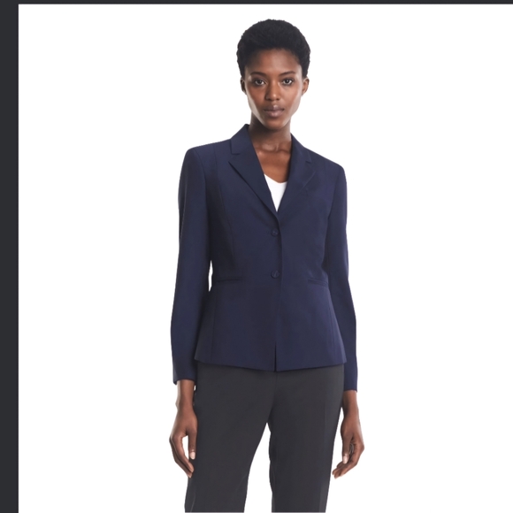 MM Lafleur Jackets & Blazers - MM Lafleur Oliver Tropical Wool Lightweight Open Blazer sz 0 deep indigo navy